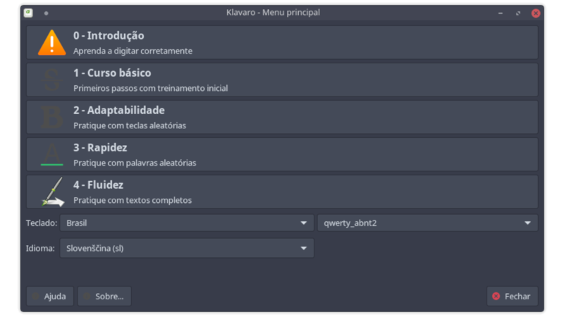 Klavaro - Curso de Digitação - Mundo Ubuntu